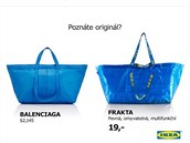 Nábytkáská firma IKEA si dlá srandu z módní kabelky za více dva tisíce dolar.