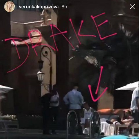 Veronika potkala rappera Drakea.