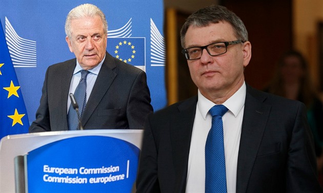 Ministr zahranií Zaorálek si po jednání s eurokomisaem Avramopoulem pipadal...