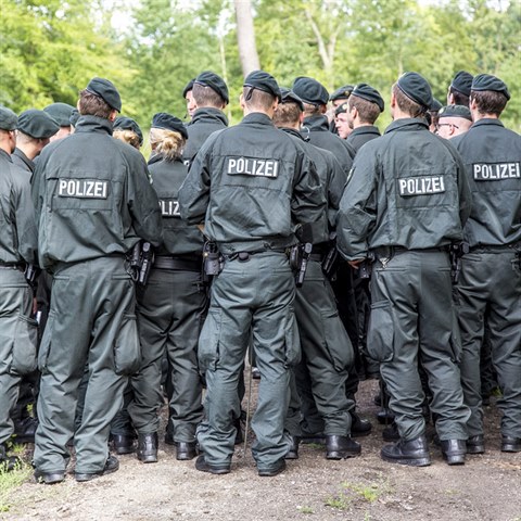 Nmeck policie v Gelsenkirchenu