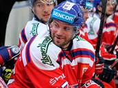 Hokejový útoník HC Slovan Bratislava Radek Smoleák.
