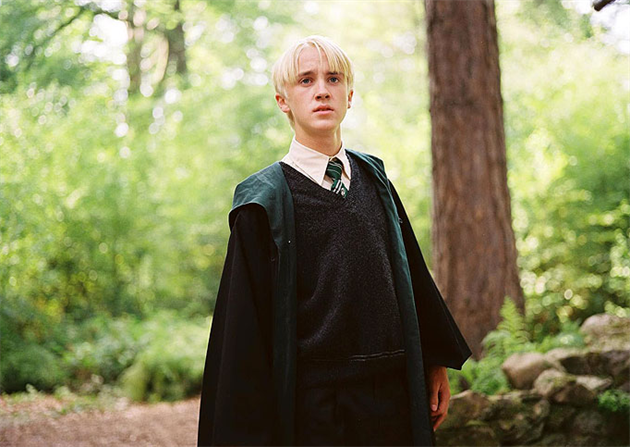 Tom Felton jako Draco Malfoy.