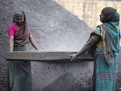 ílený pohled na pracující bangladéské eny