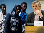 Jean-Claude Juncker je pro postih zemí, které nepijali ádné uprchlíky nebo ne...