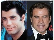 John Travolta ped 40 lety a dnes.