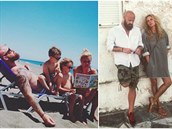 Simona Krainová s milujícím manelem a syny.