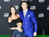 Christiano Ronaldo se svou pítelkyní a svým synem.