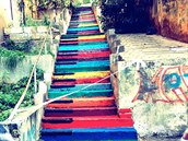 Tyto schody najdete v libanonském Bejrútu.