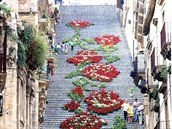 Tyto schody najdete na Sicílii.