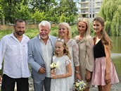 Milan Drobný s rodinou.