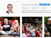 Ministr zahranií Lubomír Zaorálek je Instagramový amatér.