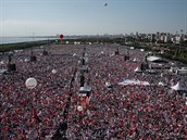 V Istanbulu protestovaly statisíce Turk proti reimu Recepa Erdogana