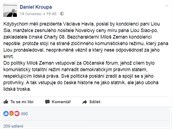 Daniel Kroupa popsal Miloe Zemana tak, jak ho vidí dnes vtina intelektuál z...
