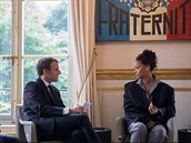 Rihanna se setkala s francouzským prezidentem.