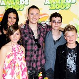 Chester Bennington s rodinou na Nickelodeon Awards (2009)