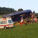 V Itálii havaroval autobus plný českých turistů.