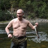 Vladimir Putin si užívá naprosto pohodu.