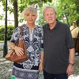 Martincová dorazila na tiskovou konferenci TV Nova s manželem, režisérem...