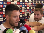 Alan Ruschel v rozhovoru s noviná�i.