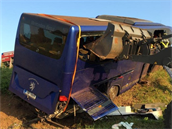 V Itálii havaroval autobus plný ech. idi nehodu nepeil