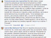 eskoslovenská obec legionáská se s Gabrielem pustila do diskuze.