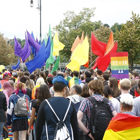 Takhle vypadal ob pochod na oslavu hrdosti leseb, gay, bisexul a...