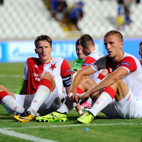 Slavia je po vsledku na Kypru rozladn, jak je vidt z vrazu hr.