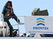 Evropská agentura Frontex, steící spolené evropské pobení hranice, elí...