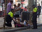 Na bulváru Las Ramblas zstalo 13  mrtvých a více jak 50 zranných.