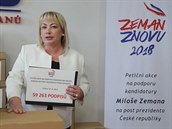 Ivana Zemanová oznámila splnní zákonného limitu pro kandidaturu Miloe Zemana...