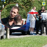 Radim Schwab ml spor s taxikem. Musela pijet policie.