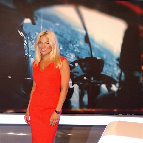 Eva Perkausov v novm studiu FTV Prima.
