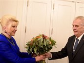 Milo Zeman a Ivana Trumpová.