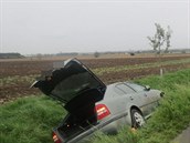 Na silnici íslo I/46 v obci Tové se srazil idi osobního auta koda Octavia...