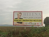 Na billboardech ohledn koncertu Heleny Vondrákové visí chybná informace.