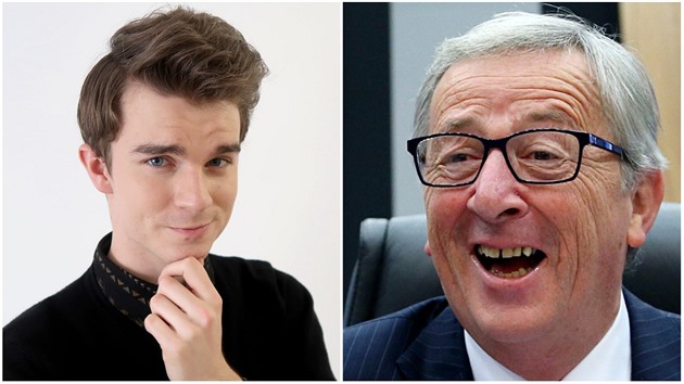 Youtuber Kovy vlastním jménem Karel Kolá zpovídal éf EU Junckera.