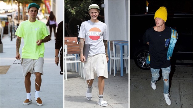 Justin Bieber má velmi sportovní styl.