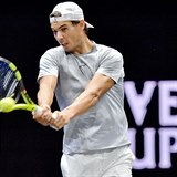 Rafael Nadal se pipravuje v Praze na Laver Cup.