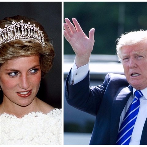 Donald Trump kdysi touil po princezn Dian.