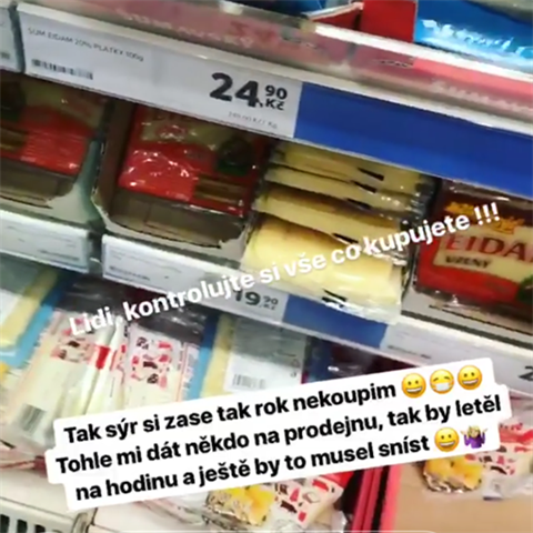 Veronika Kopivov si postovala na zamstnance supermarketu.