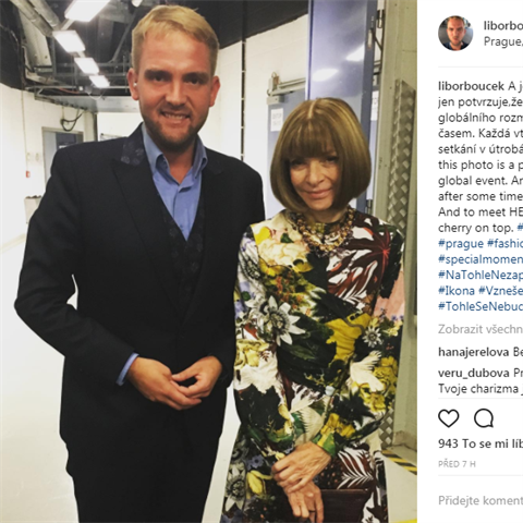 Libor Bou�ek se potkal s Annou Wintour.