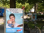 Lídryn AfD Frauke Petryová zapojila do kampan i své dít.