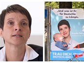 Lídryn AfD Frauke Petryová zapojila své dít do pedvolební kampan.