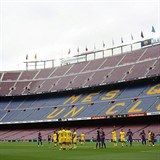 FK Barcelona raději odehrála zápas bez přítomnosti diváků.
