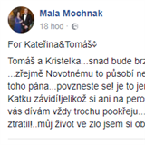 Ondej Koptk vyjdil bsn podporu Katein Kristelov a Tomi epkovi.