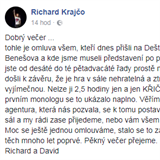 Richard Krajčo tvrdí, že za zrušení představení může pořadatel.