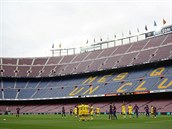 FK Barcelona radji odehrála zápas bez pítomnosti divák.