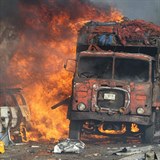 Vbuch nkladnho auta v Mogadiu ml zl nsledky.