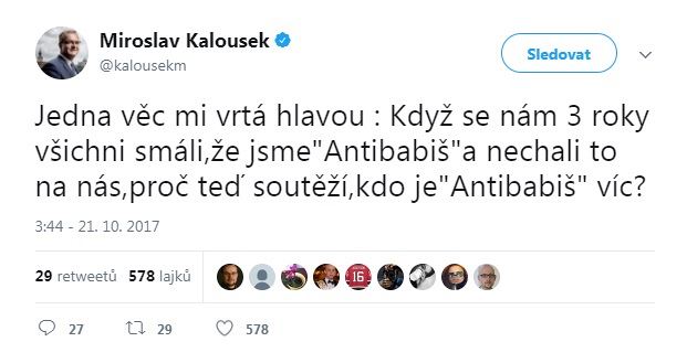 Miroslav Kalousek v prvn den volby dumal, co maj vlastn ostatn proti...