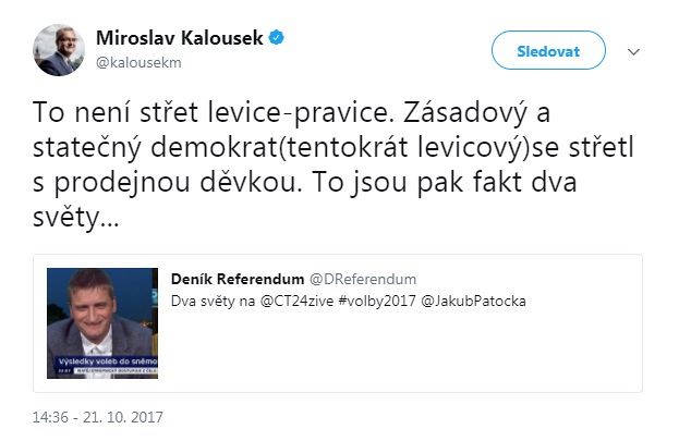 Miroslav Kalousek se stav do pozice bojovnho demokrata za prva starho...